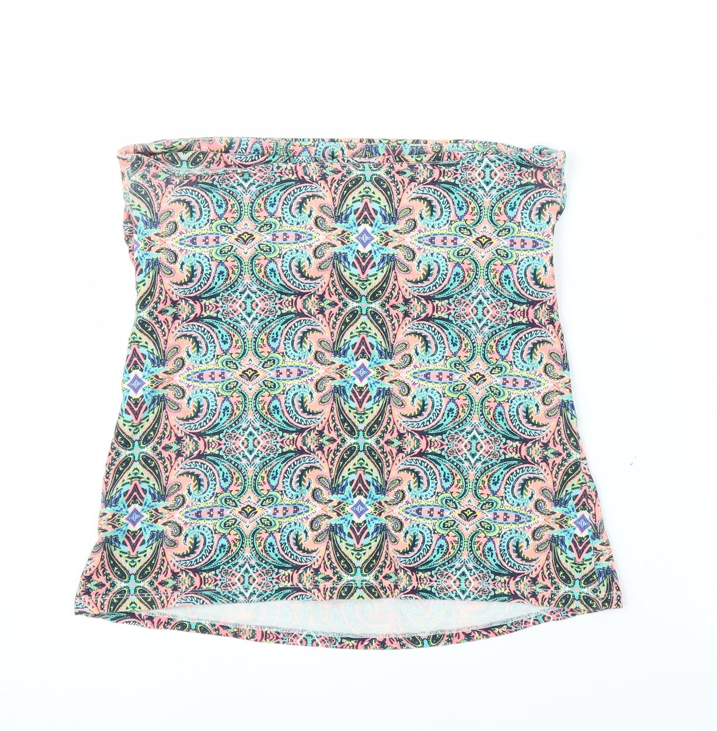 Matalan Womens Multicoloured Paisley  Cropped Blouse Size 14