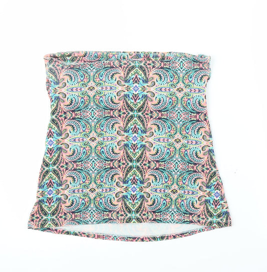 Matalan Womens Multicoloured Paisley  Cropped Blouse Size 14