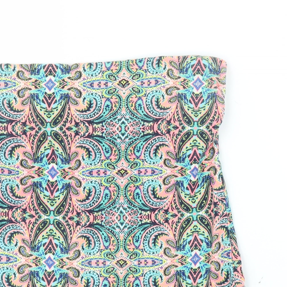 Matalan Womens Multicoloured Paisley  Cropped Blouse Size 14