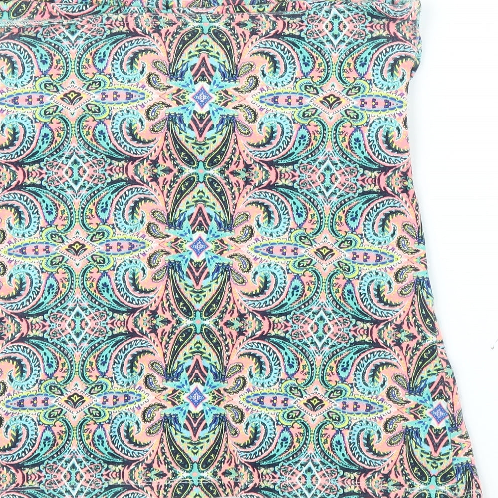 Matalan Womens Multicoloured Paisley  Cropped Blouse Size 14