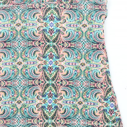 Matalan Womens Multicoloured Paisley  Cropped Blouse Size 14