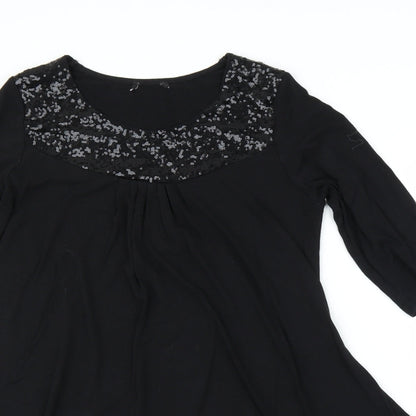 Preworn Womens Black   A-Line  Size L