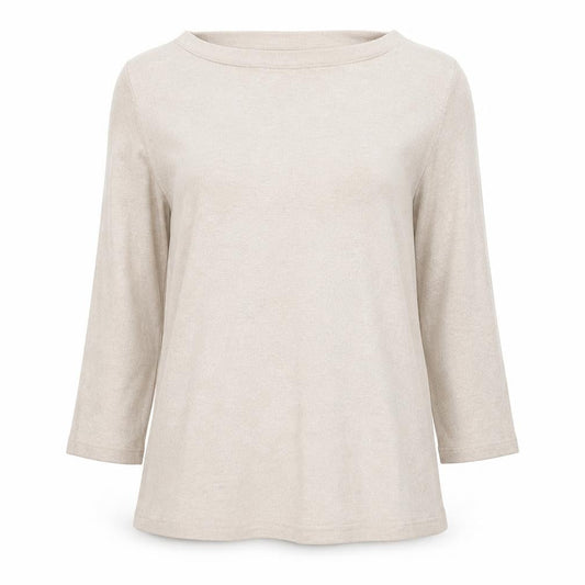 Womens UK Size 10 Cherokee Beige Basic Blouse