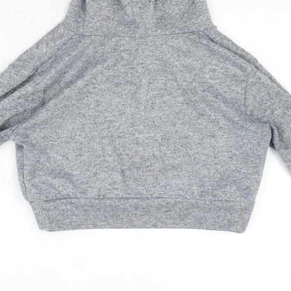 Misspap Womens Grey   Pullover Hoodie Size M  - Croped