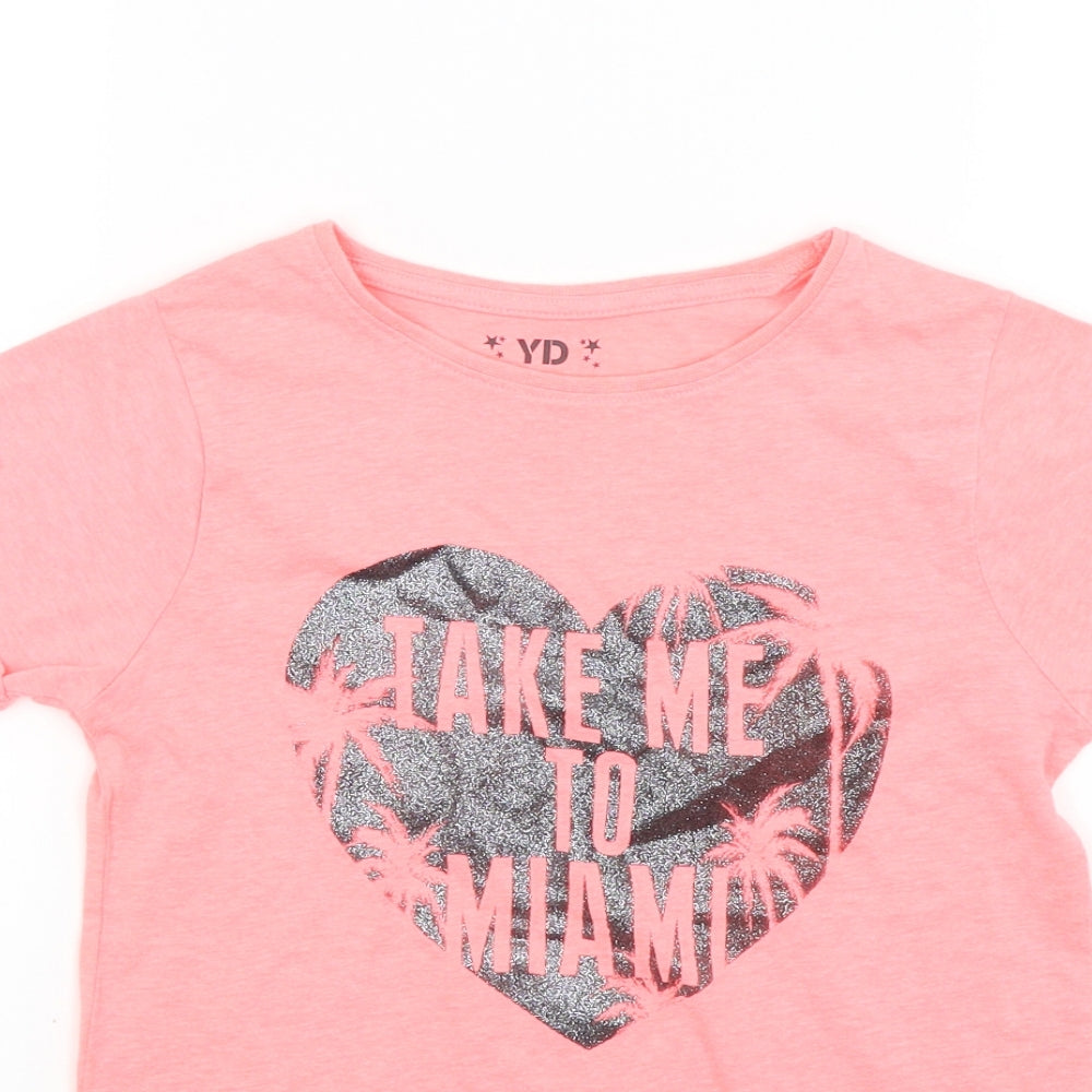 Young Dimension Girls Orange   Basic T-Shirt Size 10 Years  - Miami