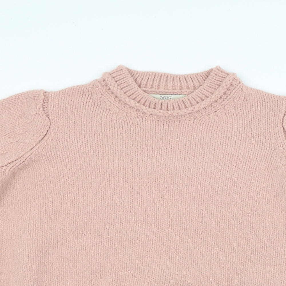 Next Womens Pink  Knit Pullover Jumper Size M