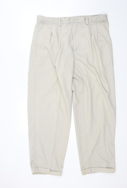 ALK Mens Beige   Chino Trousers Size 38 L30 in