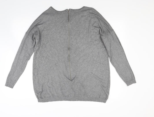 Atmosphere Womens Grey  Knit Pullover Jumper Size M