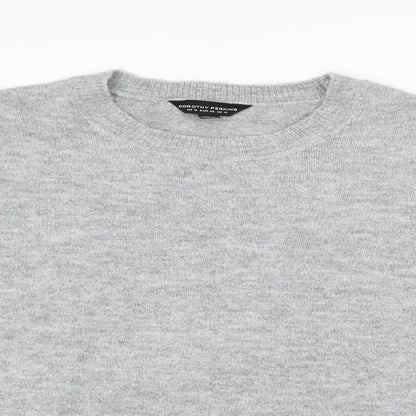 Dorothy Perkins Womens Grey  Knit Pullover Jumper Size 14