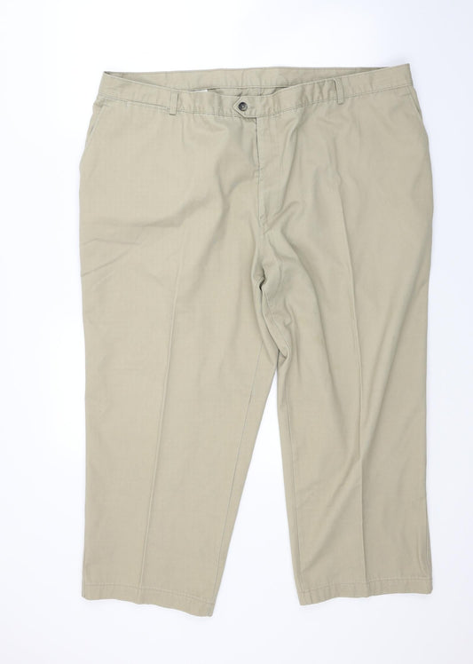 XL Mansize Mens Beige   Trousers  Size 48 L23 in - Short leg
