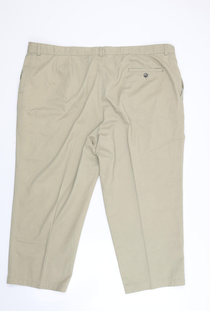XL Mansize Mens Beige   Trousers  Size 48 L23 in - Short leg