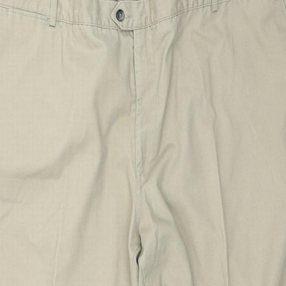 XL Mansize Mens Beige   Trousers  Size 48 L23 in - Short leg