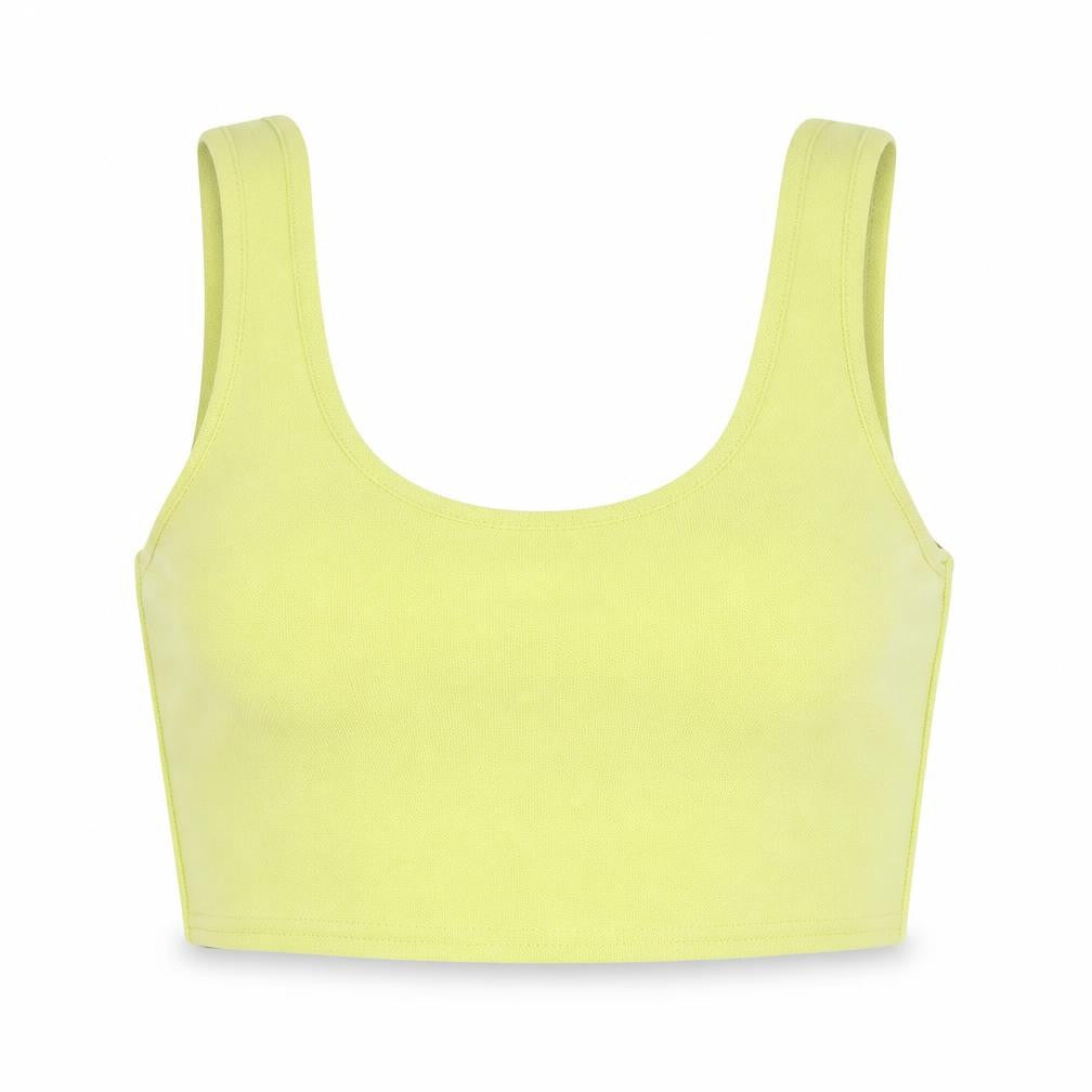 Womens UK Size 12 Boohoo Green Basic Tank