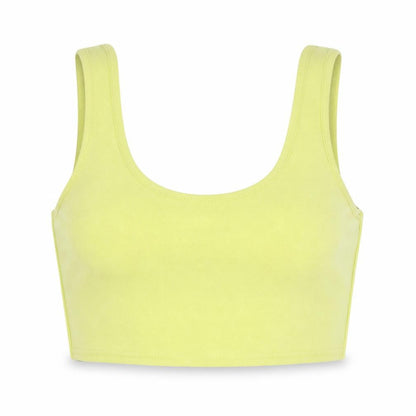 Womens UK Size 12 Boohoo Green Basic Tank