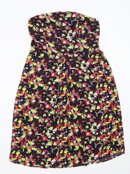 tenki Womens Black Floral  A-Line  Size M