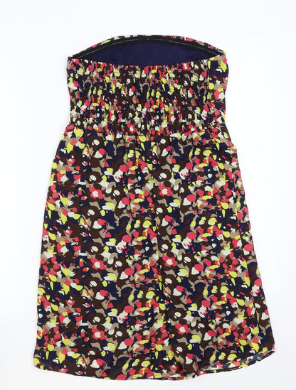 tenki Womens Black Floral  A-Line  Size M