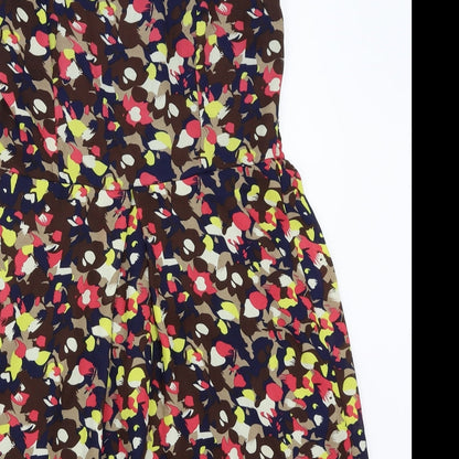 tenki Womens Black Floral  A-Line  Size M
