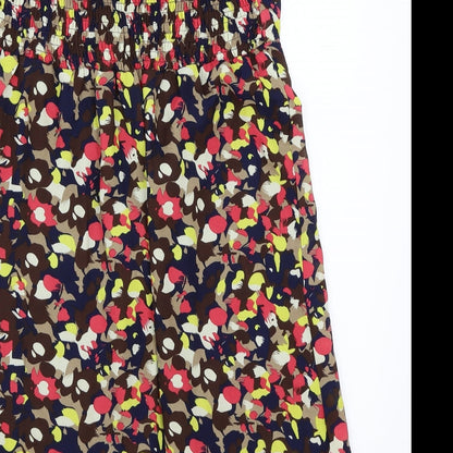 tenki Womens Black Floral  A-Line  Size M