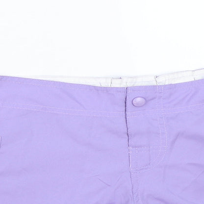 Nicole Womens Purple   Bermuda Shorts Size S