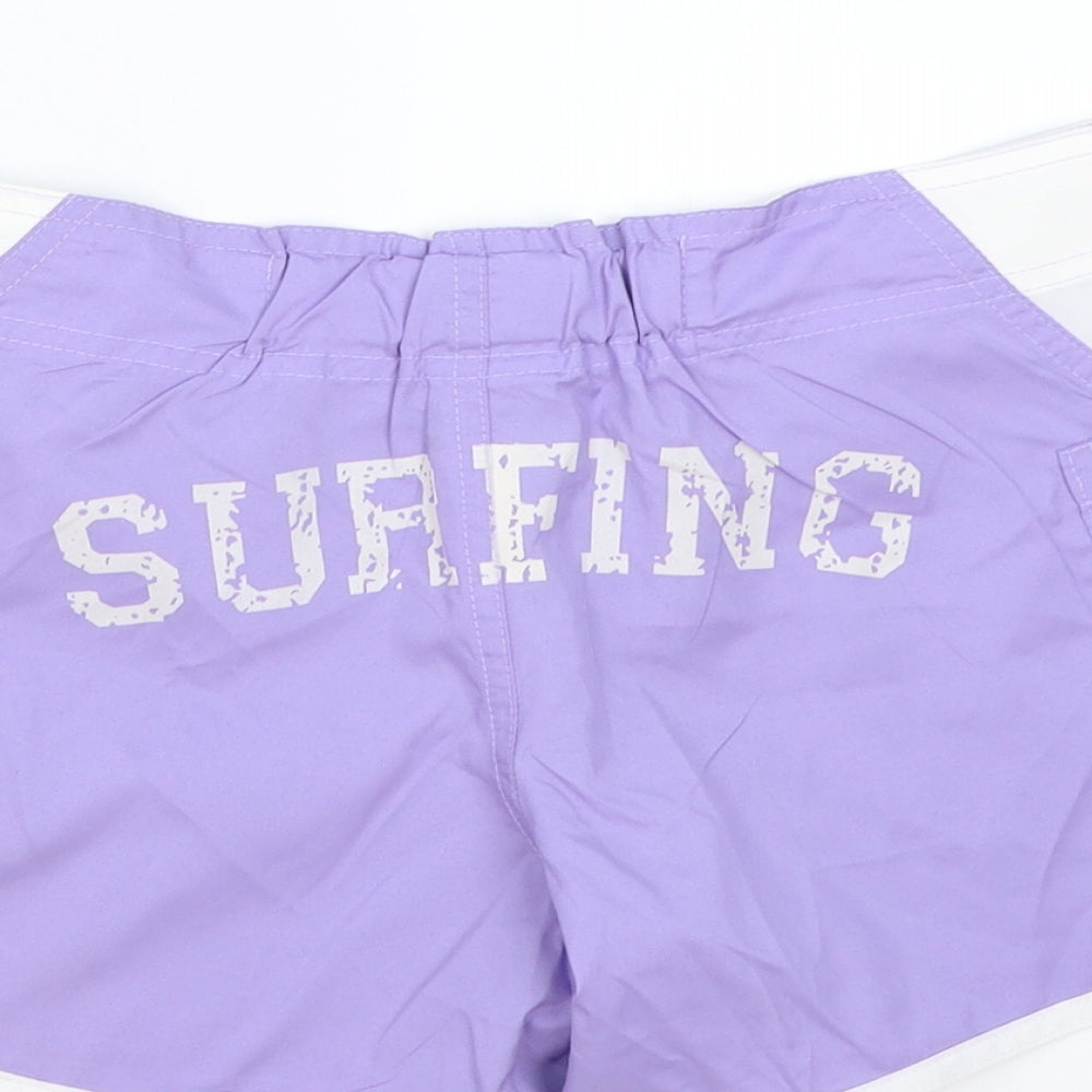 Nicole Womens Purple   Bermuda Shorts Size S