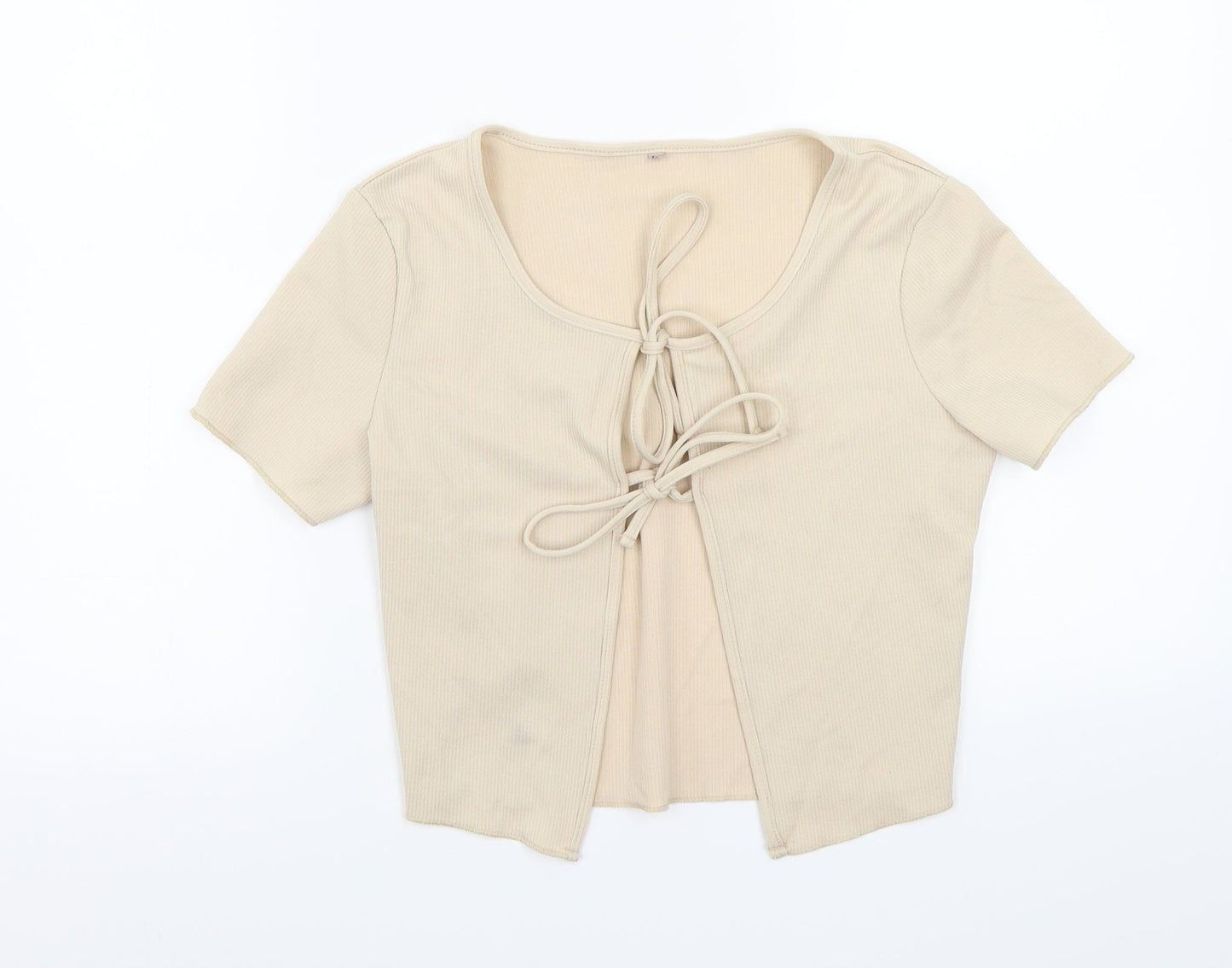 Preworn Womens Beige   Cardigan Jumper Size L