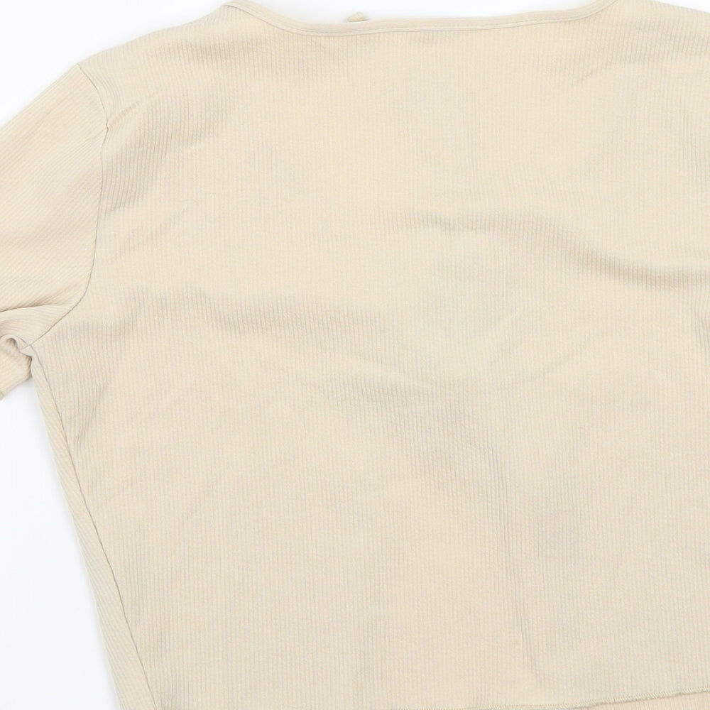 Preworn Womens Beige   Cardigan Jumper Size L