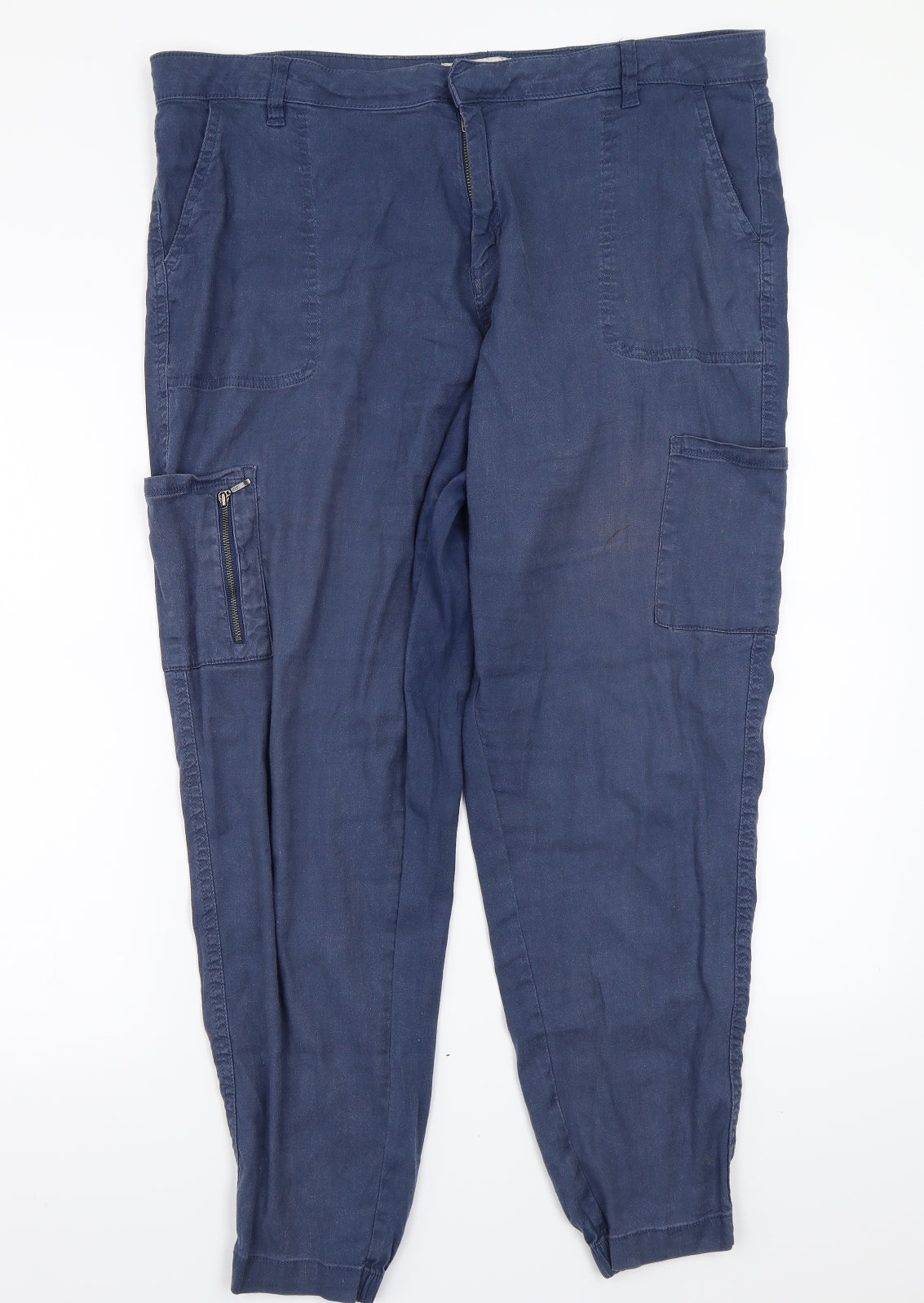 F&F Womens Blue   Trousers  Size 16 L28 in