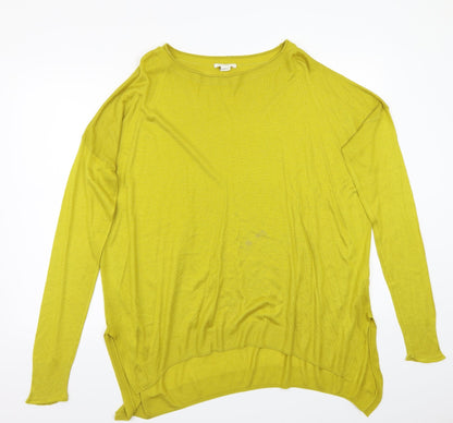 H&M Womens Yellow   Pullover Jumper Size M