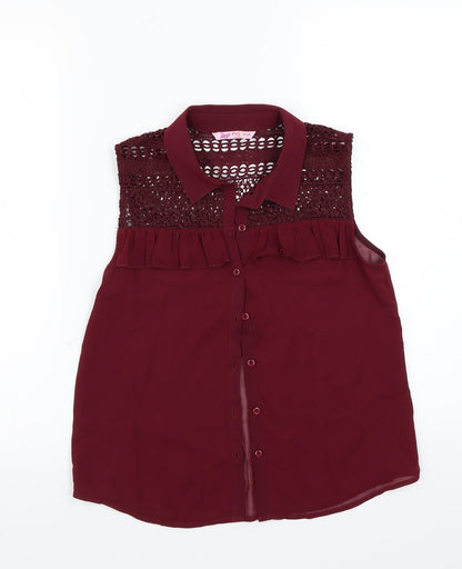 FG london Girls Purple   Basic Button-Up Size 11 Years