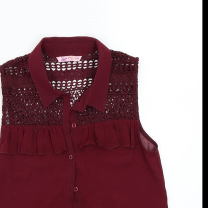 FG london Girls Purple   Basic Button-Up Size 11 Years