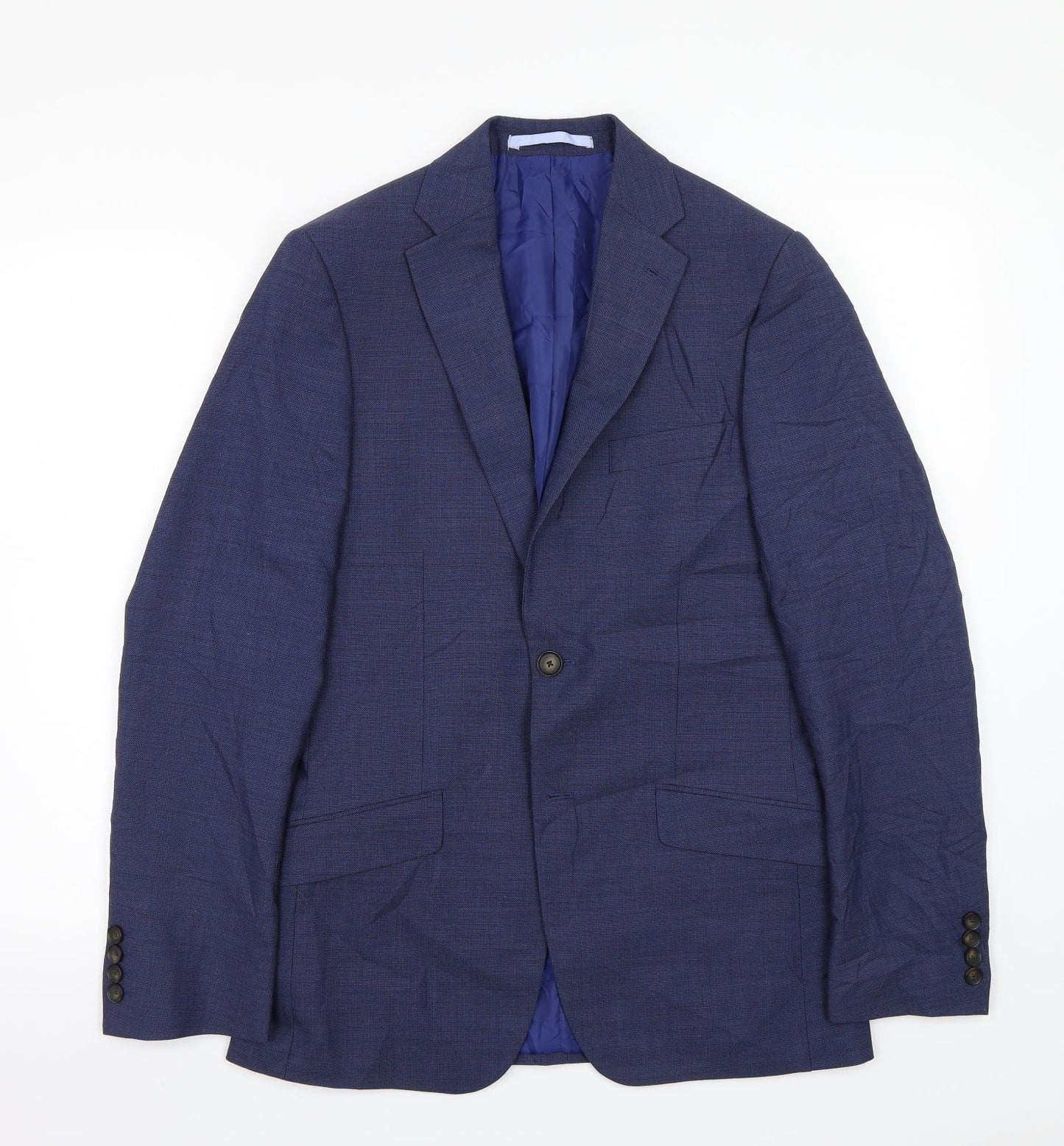 Mens UK Size 36 Marks and Spencer Regular Blue Suit Jacket