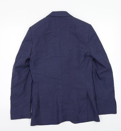 Mens UK Size 36 Marks and Spencer Regular Blue Suit Jacket