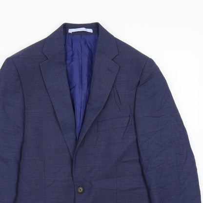 Mens UK Size 36 Marks and Spencer Regular Blue Suit Jacket