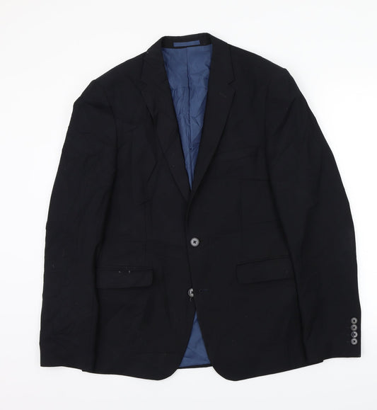 Mens UK Size 40 Burton Regular Black Suit Jacket