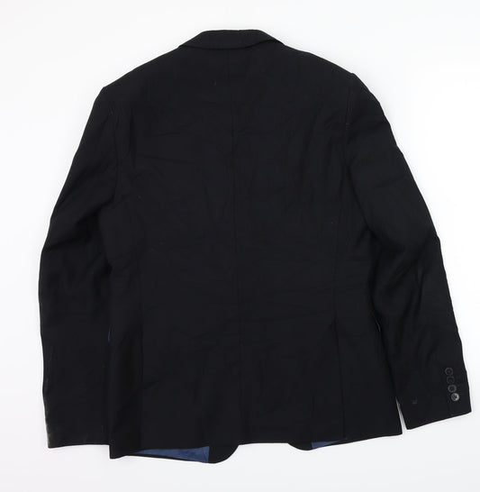 Mens UK Size 40 Burton Regular Black Suit Jacket