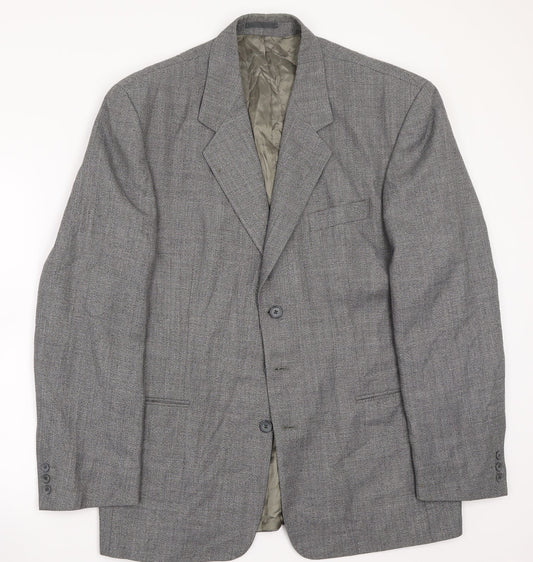 Mens UK Size 42 Ciro Citterio Regular Grey Suit Jacket