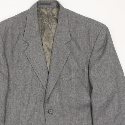 Mens UK Size 42 Ciro Citterio Regular Grey Suit Jacket