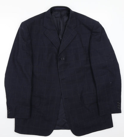 Mens UK Size 40 Preworn Regular Blue Suit Jacket