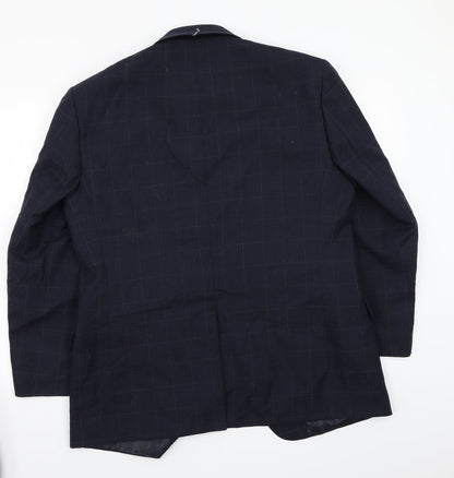 Mens UK Size 40 Preworn Regular Blue Suit Jacket