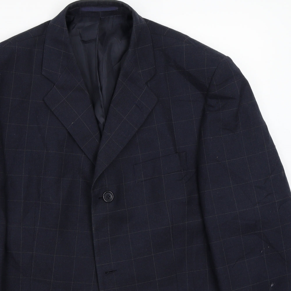 Mens UK Size 40 Preworn Regular Blue Suit Jacket