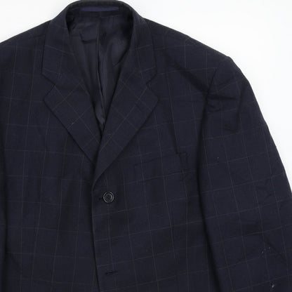 Mens UK Size 40 Preworn Regular Blue Suit Jacket