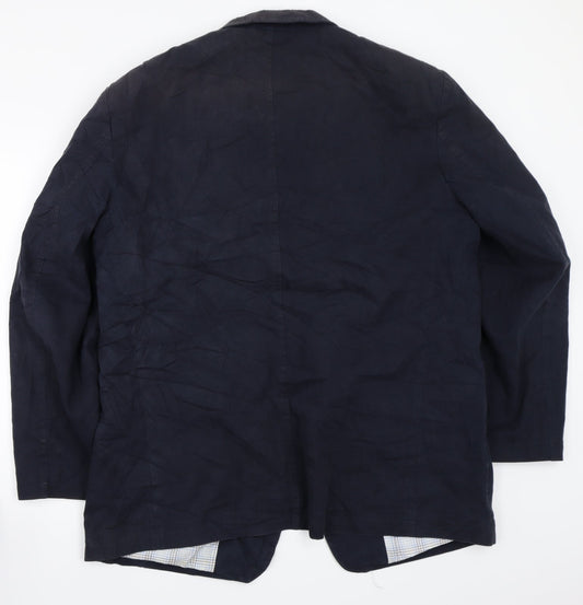 Mens UK Size L Marks and Spencer Regular Blue Suit Jacket