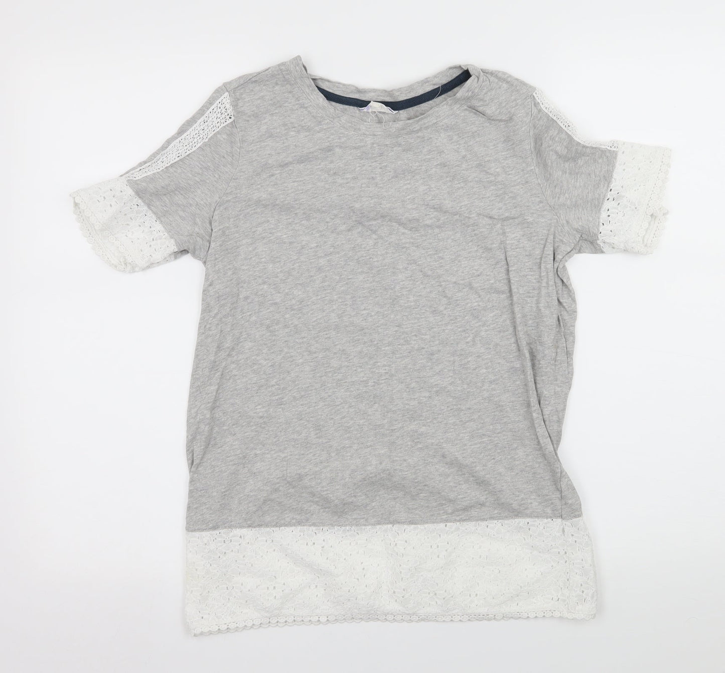 Falmer Heritage Womens Grey  Jersey Basic T-Shirt Size 10