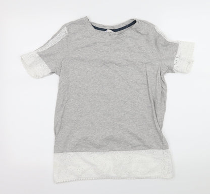 Falmer Heritage Womens Grey  Jersey Basic T-Shirt Size 10