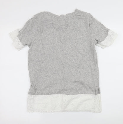 Falmer Heritage Womens Grey  Jersey Basic T-Shirt Size 10