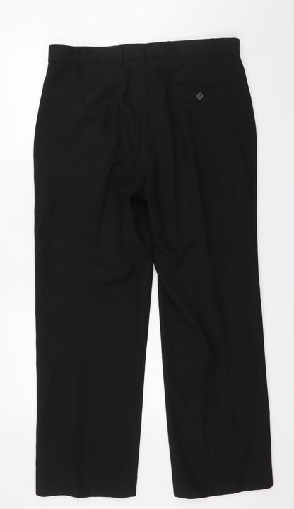 Butler & Webb Mens Black   Trousers  Size 34 in L29 in