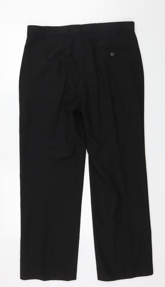Butler & Webb Mens Black   Trousers  Size 34 in L29 in