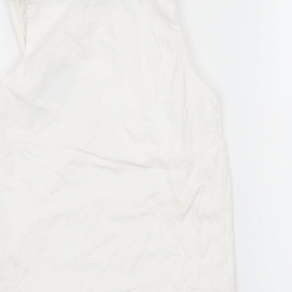 George Boys White  Jersey Basic Tank Size 4-5 Years  - Summer Wave