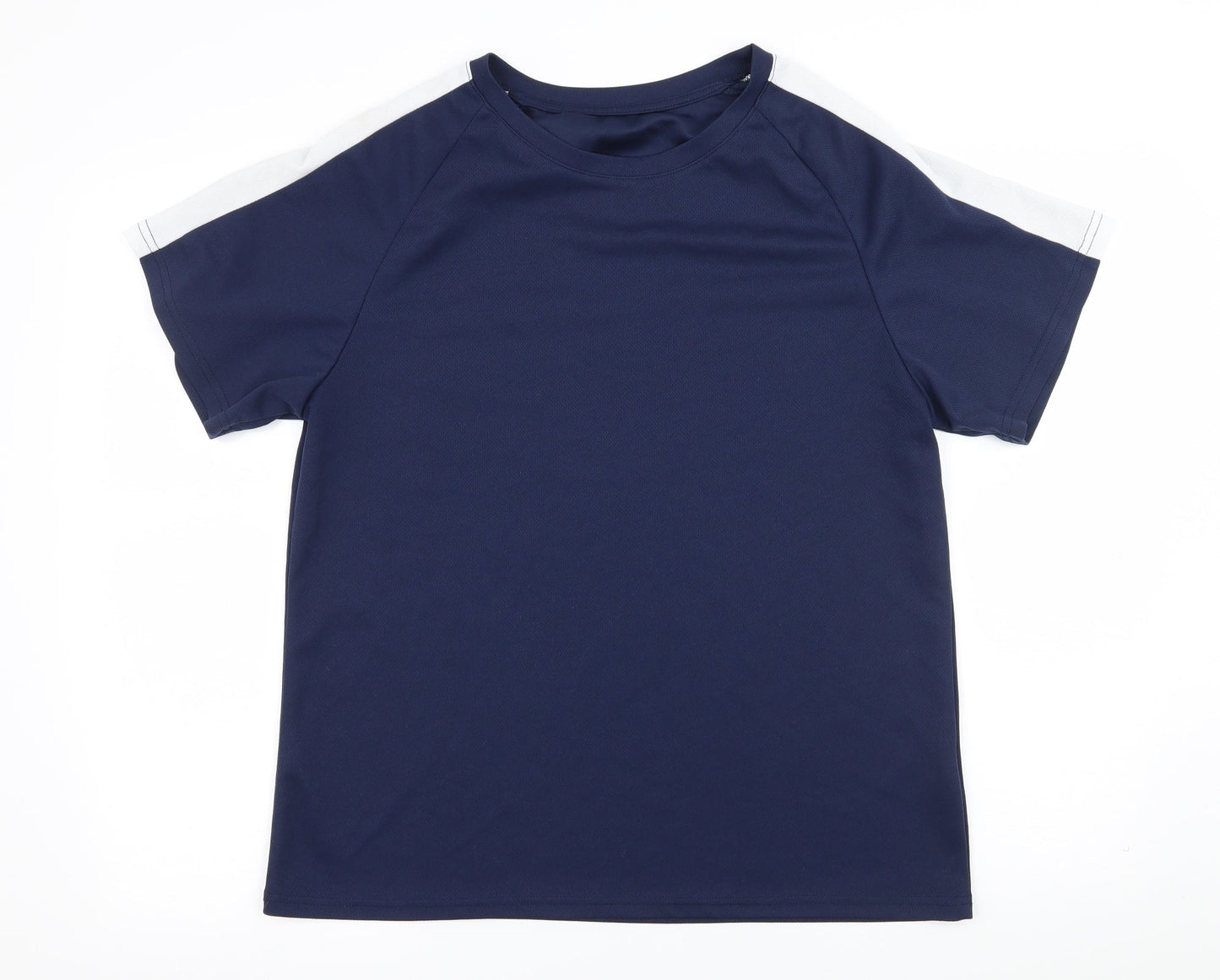 SheIn Womens Blue Striped Jersey Basic T-Shirt Size M