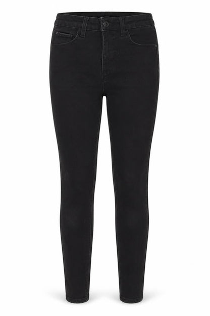 Womens UK Size 8 Denim & Co. Regular Fit Skinny Black Jeans